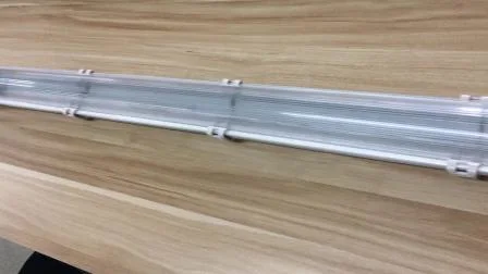 Luz LED de doble tubo para oficina y escuela, lámpara de tubo fluorescente, resistente al agua, para estacionamiento subterráneo al aire libre